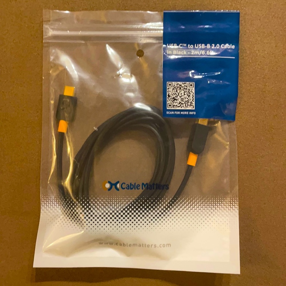 Cable Matters USB-C to USB-B Cable